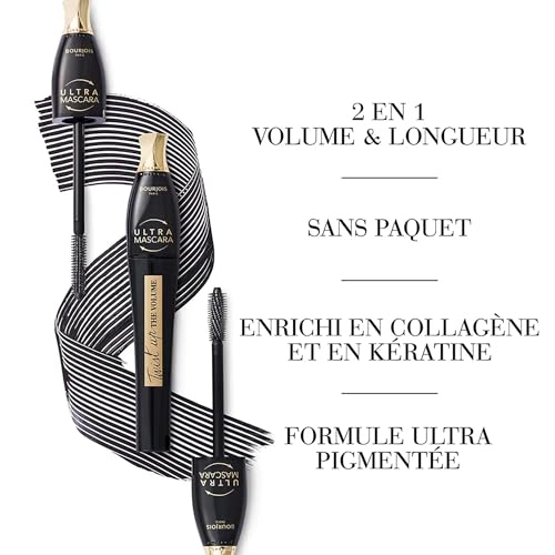 BOURJOIS MASCARA TWIST UP THE VOLUME, Volume et Longueur, Brosse plastique double position