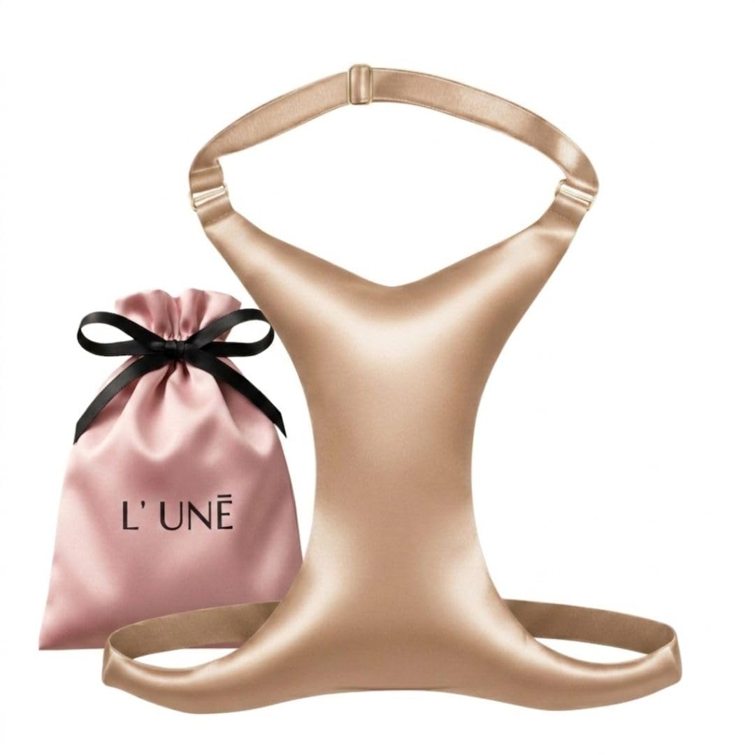 L' UNĒ Faltenfreier BH mit Ausschnitt | Schlaf-BH ohne Bügel | Anti-Falten-BH | Pillow Bra | faltenfreies Brustkissen | Einheitsgröße