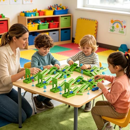Circuito de carreras interactivo para tardes de juego en escuelas infantiles 3