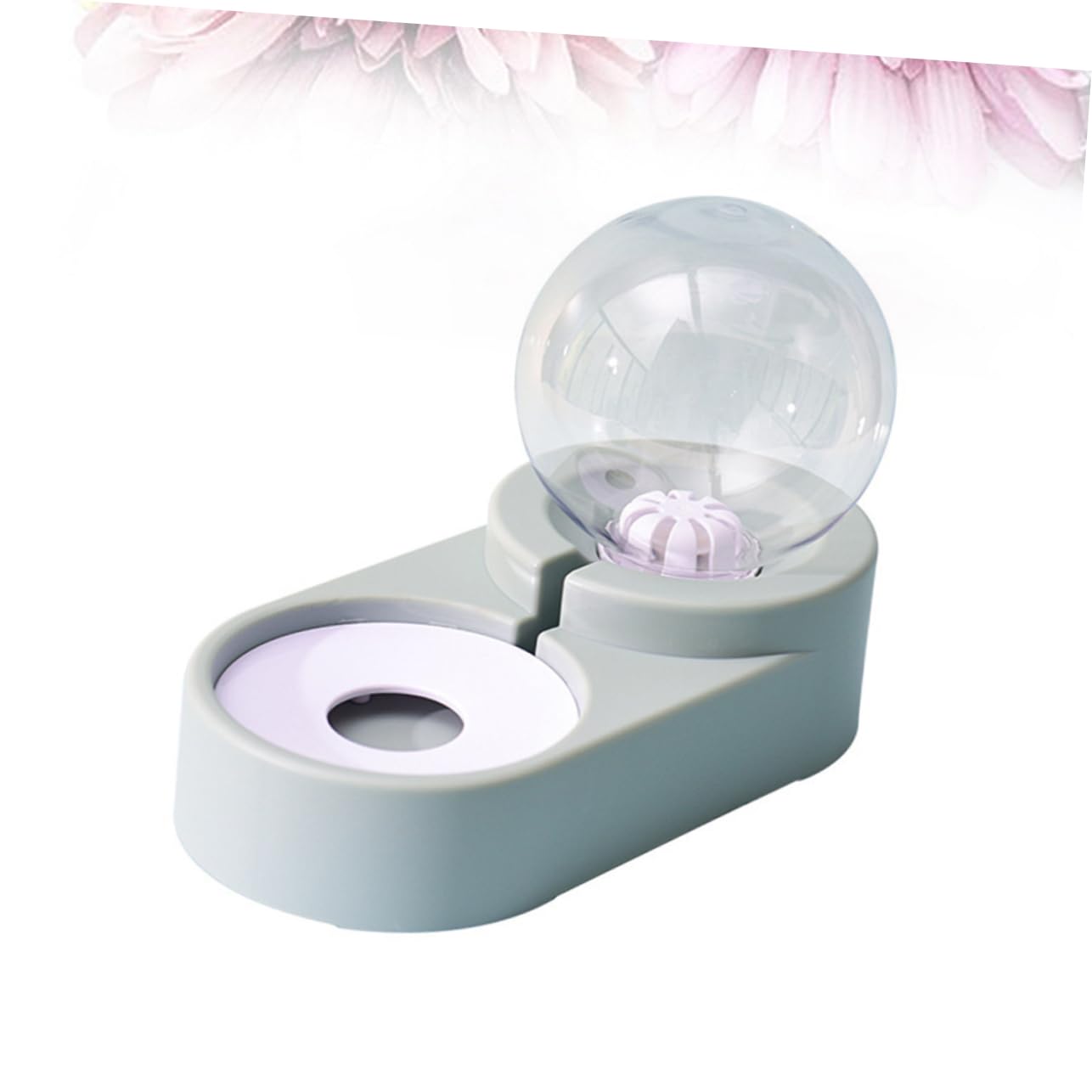 FRCOLOR Automatischer Wasserspender für Haustiere mit Doppeltem Trinknapf aus Pet Hochdicht und Geeignet für Zuhause und Tierladen Blau mit Einzigartigem Design