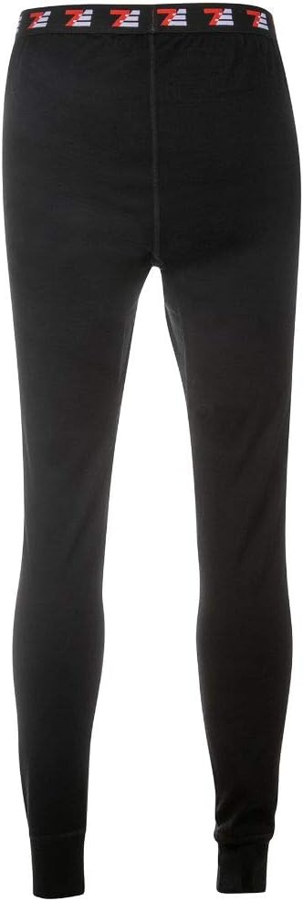 100% Merino Wool Mens Base Layer Bottom 190 GSM Medium Black - Image 2