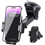 Vexloria Car Phone Holder, Car Phone Mount 360° Rotation, Upgraded Version with Strong Suction Power, Phone Cradle for Dashboard/Windscreen/Air Vent, Phone Holder for all 4.0''-7.0'' Phones