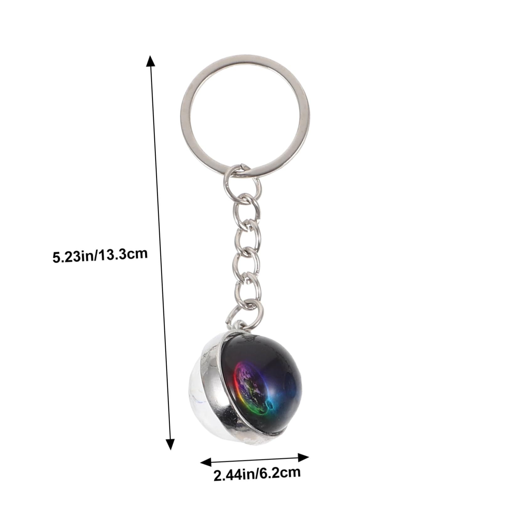 VALICLUD Llavero Tierra Anillos Llaves Poseedor Cadenas Llavero De Peluche Auto Colgante De De Globo Terráqueo Globo Terráqueo De Chicas Metal
