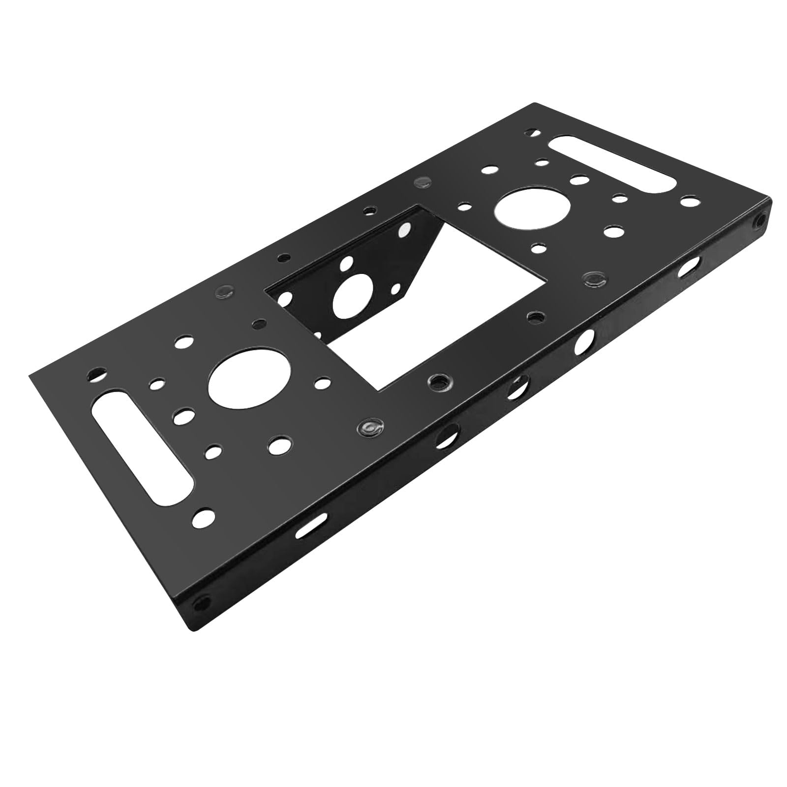 Plaque d'adaptation pour boîtes aux lettres 10,2x10,2 cm avec planche 7540B-10 noir