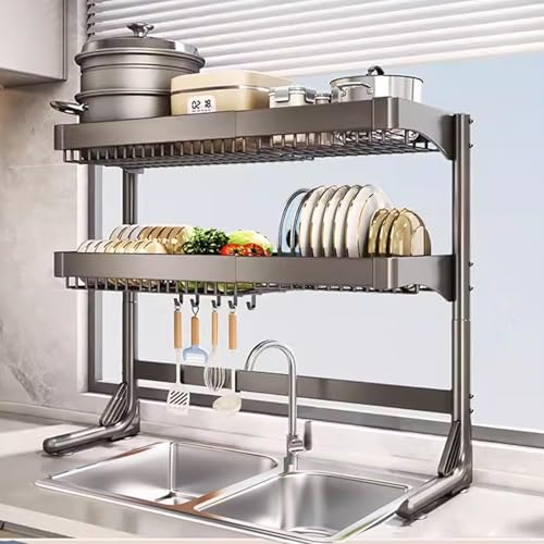 Égouttoir à vaisselle peu encombrant : finies les flaques sur le plan de travail de cuisine