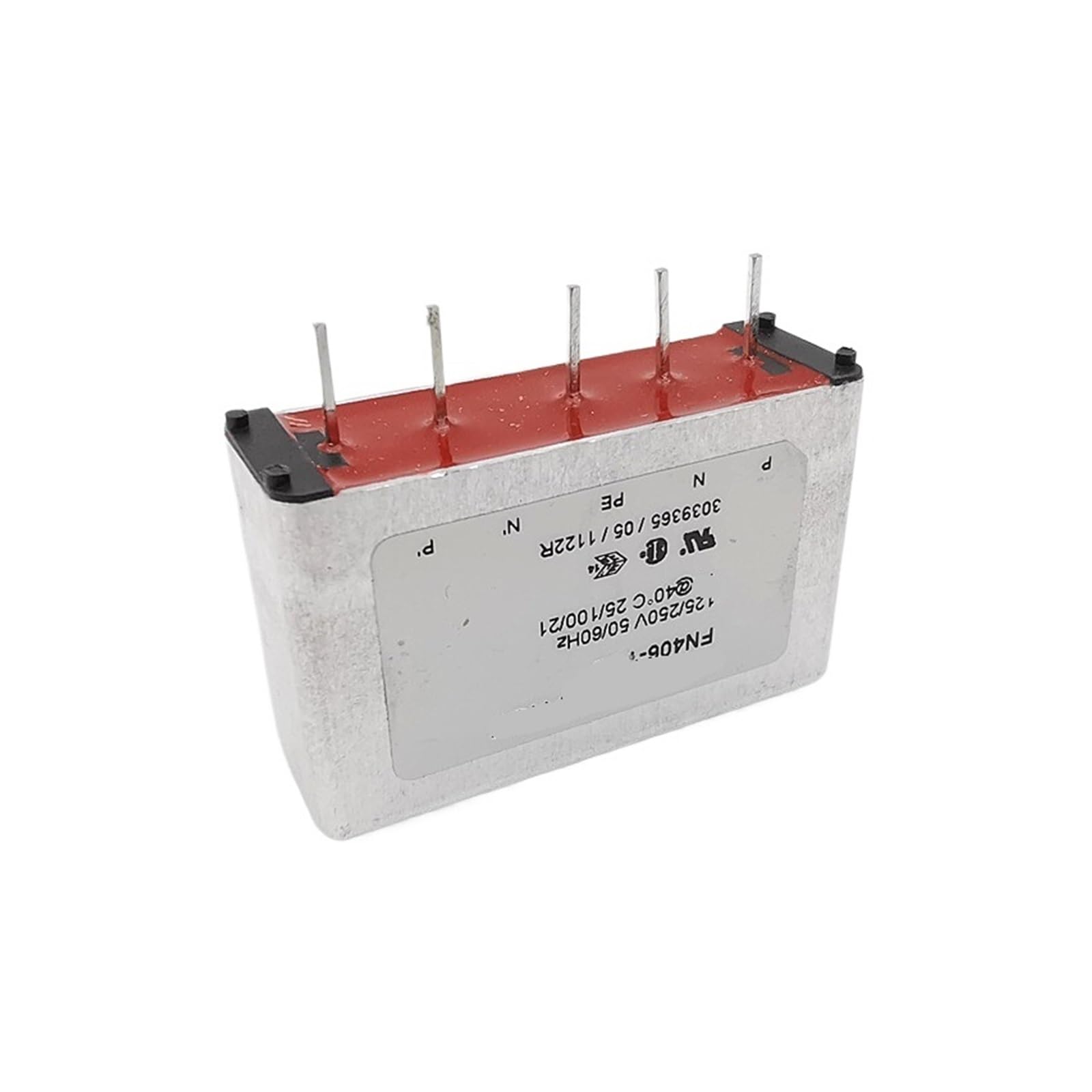 Filtro de potencia FN406-1-02 soluciona caídas de tensión en placa PCB con soldadura