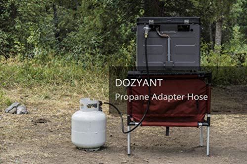 Dozyant Propane Adapter Hose 1 Lb To 20 Lb Converter Hose & Propane Bottle Refill Adapter Kit For 1 Lb Small Cylinder For Portable Stove, Heater, Tabletop Grill To Qcc1 / Type 1 Lp Gas Tank #TOP2