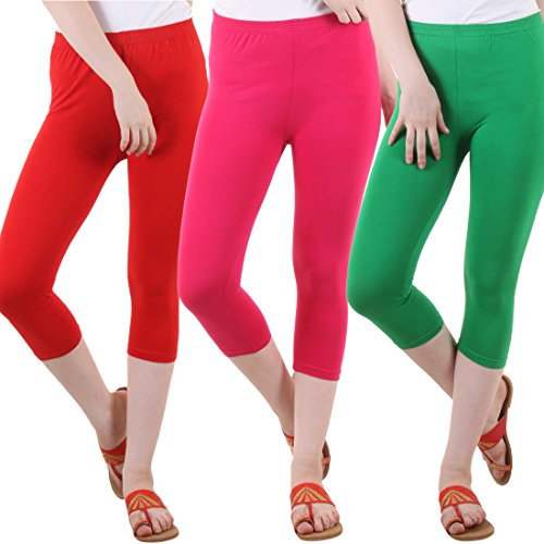 Image of DIAZ Capri for Women Combo Pack of 3