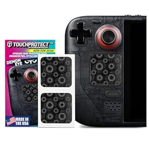 TouchProtect – Steam Deck OLED Compatible Accesory Skin to Add Grip, Style, Tactile Feedback, and Protect Steam Deck Trackpad. Touchpad Protector (Demon Eye)