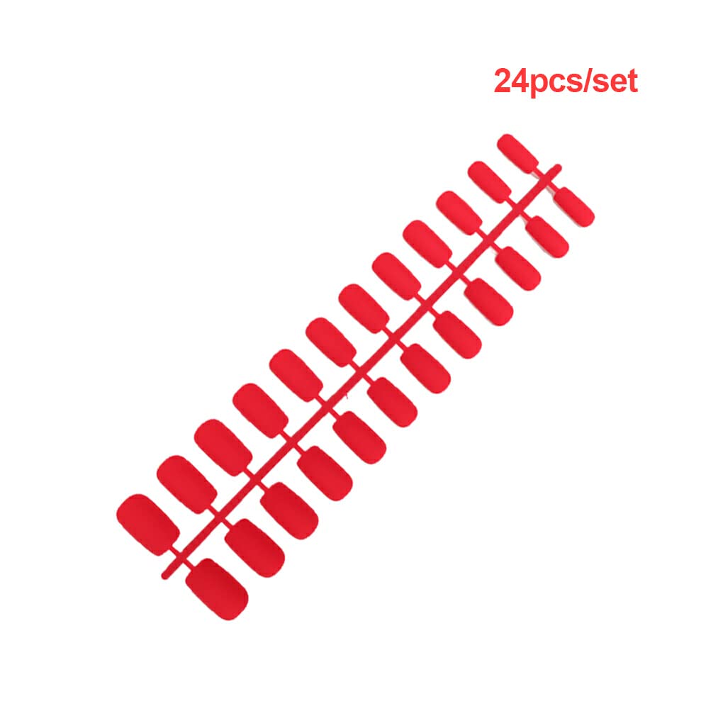 50 Set di 1 set di colla sulle unghie Lima per punte di media lunghezza Stile quadrato opaco Strumento di bellezza artificiale Forniture per saloni Decorazioni fai da te