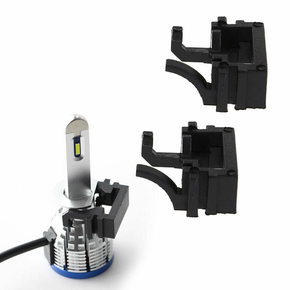 2 stks H7 LED Koplamp Lamp Adapter Socket Houder Retainer H7 HID Lamp Cap Base Beugel Montage Clips voor 2017-2020 Fo.rd Fiesta MK8