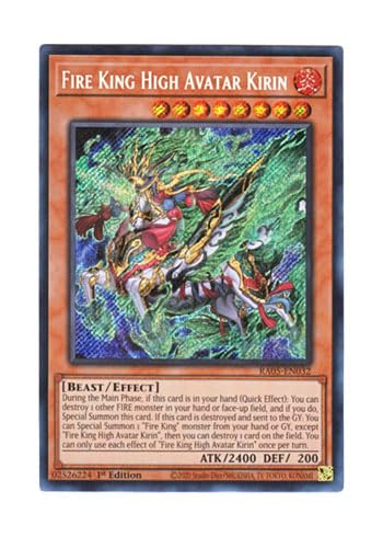 �p��� RA05-EN032 Fire King High Avatar Kirin �����_�b �L���� (�V�[�N���b�g���A) 1st Edition