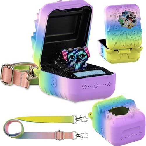 BCWEGION Bitzee 2023 - Brinquedo interativo digital de silicone, antiderrapante, com trela para animais de estimação, eletrónica virtual Bitzee, cores 2, Hülle für Bitzee Disney Haustier, casual