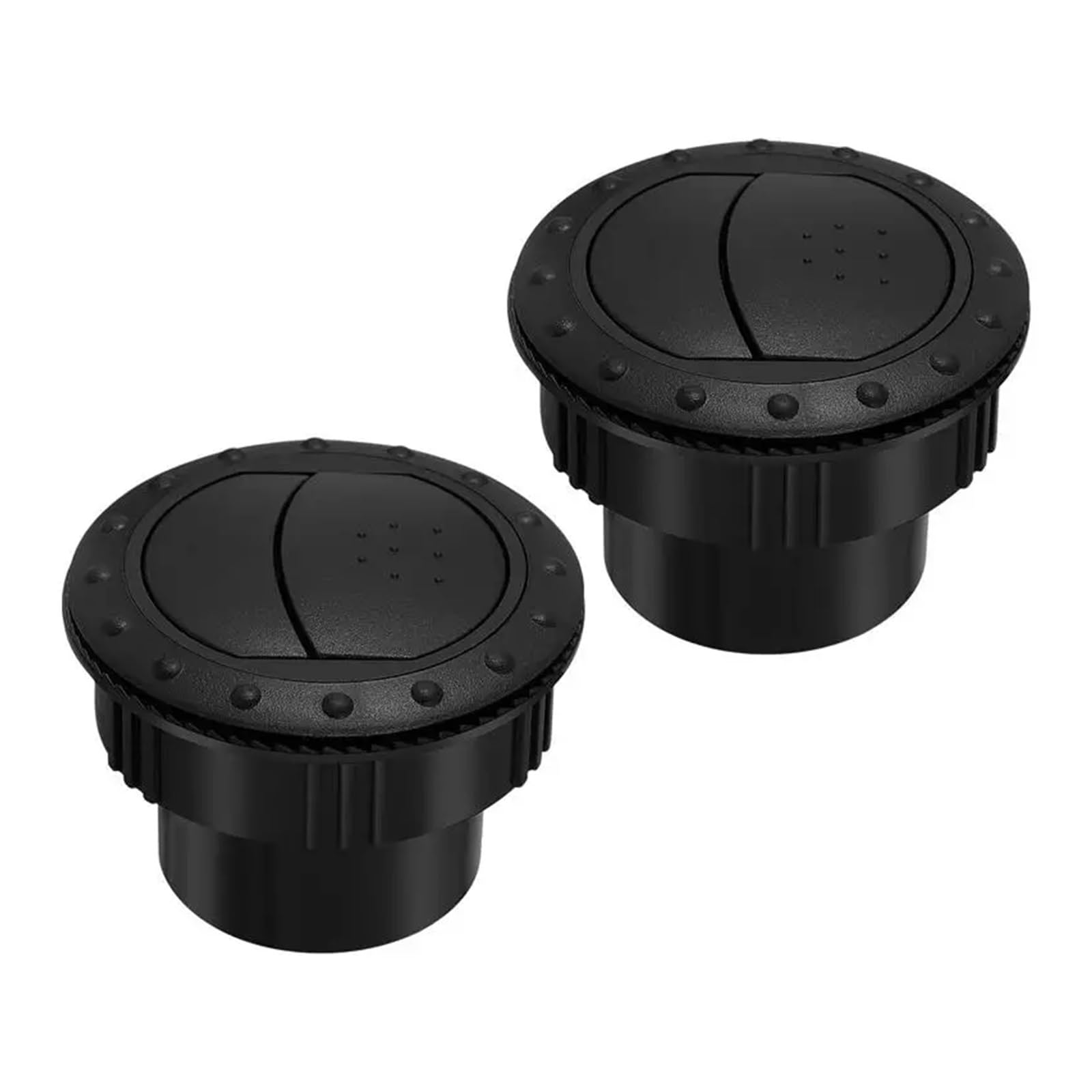 Dfgbapkbl Black Car Heater Outlet Air Vent 2Pcs 60Mm Dashboard Air Vent Outlet Conditioning Deflector Side Roof For Car Universal Conditioner(Black)