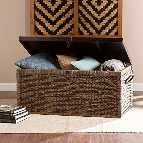 Sei Furniture Storage Trunk, Blackwashed, Espresso #TOP3