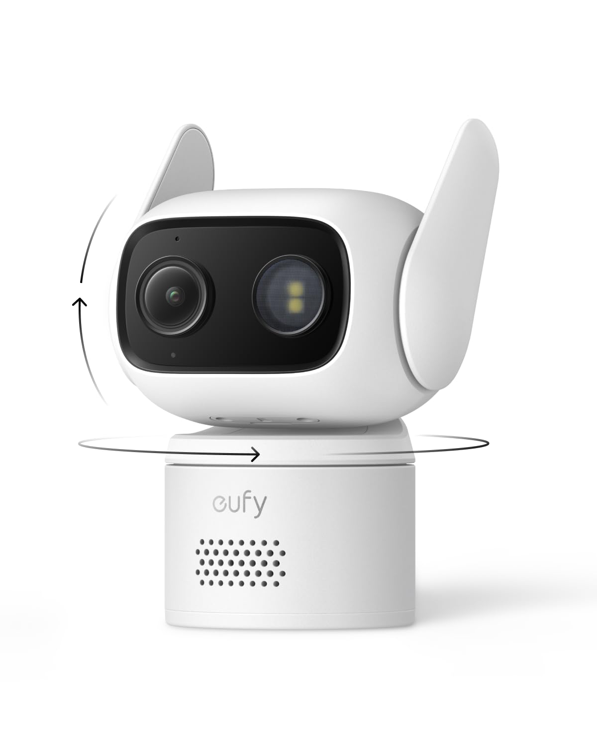 eufy Security Indoor/Outdoor Camera C31(2-Pack), IP66, No Subscription | Spotlight-Free Color Night Vision, 360° Coverage Pan &Tilt, AutoTracking, AI Human/Vehicle/Pet/Cry Detection, 24/7 Recording