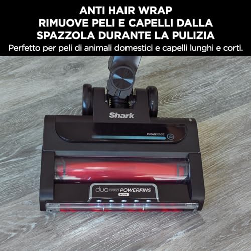 Shark Stratos Aspirateur Balai sans Fil, PowerFins Plus, Autonomie de 60 Minutes, Anti-Enroulement des Cheveux & Aspiration CleanSense IQ avec Outils pour Animaux, Cuivre, IZ400EUT - 5