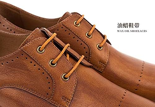 Manyfas オックスフォード ビジネスシューズ 革靴 Coffee B07zlwj9c2 男性用 シューズ 紳士靴 メンズ靴 手作りー カジュアル ファッション 通気性 レザー 快適 Color Coffee Size 260 B07zlwj9c2
