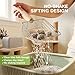 Cat Litter Scoop, Metal Litter Scooper – 5X Faster No-Shake Sifting Design, Stainless Steel Litter Scoop with Holder, Reduces Dust & Waste – Sprinkle & Sweep