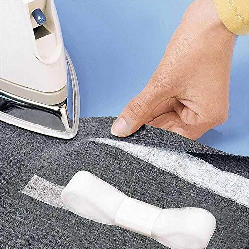 1PC 70 Yards Double Sided Fusible Sewing Fabric Hemming Tape DIY Cloth Craft 1CM, No-sew Fusible Bonding Web,Fabric Adhesive