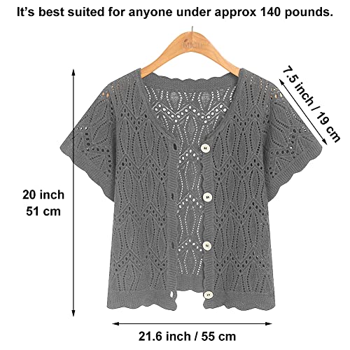 Image of Open Front Summer Cotton Thin Cardigans for Women Lightweight Cropped Cardigan Sweaters for Women