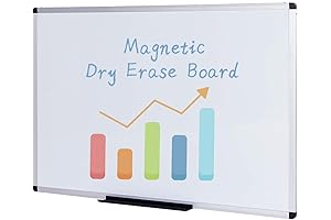 VIZ-PRO 48 X 24 Inches Premium Magnetic Whiteboard