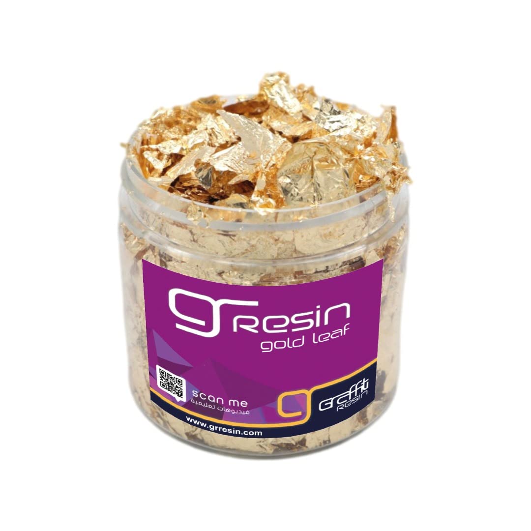 Graffiti Resin 3G Imitation Gold Foil Sequins Glitters Craft Leaf Flake Sheets Bulk Foil Paper For Gilding Diy Nail Art Decor GRT266