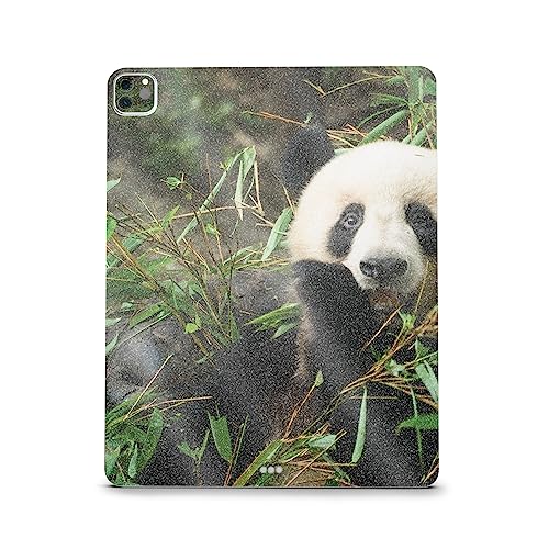 Image of MightySkins Carbon Fiber Skin Compatible with Apple iPad Pro 12.9 inch M2 6th Gen (2022) Full Wrap Kit - Chill Panda | Protective, Durable Textured Carbon Fiber Finish | Easy to Apply | Made in The USA