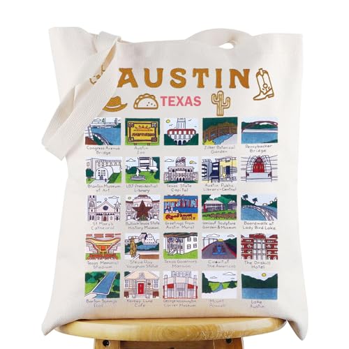 G2TUP Austin Texas Gifts Austin Texas Bachelorette Party Tote bag Austin Lovers Travel Shopping Bag (Austin Texas Tote)