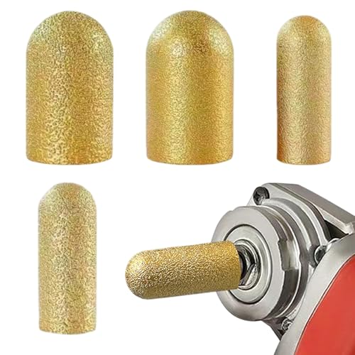 Fraiseuse - Outil de gravure à 4 mors pour meuleuse à pierre, tête de meuleuse à arc pour pierre | Équipement industriel robuste pour marbre, céramique, porcelaine, perçage de trous, construction