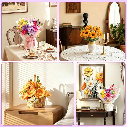 Zeadylaris 500 Pcs Thick Pipe Cleaners Craft Kit for Beginners – 5 Colors Chenille Stems for DIY Flowers & Crafts, with Glue Guns, Floral Wires & Ribbon – Perfect for Family Fun, Holiday & Room Decor by Zeadylaris - Used condition - Image 7
