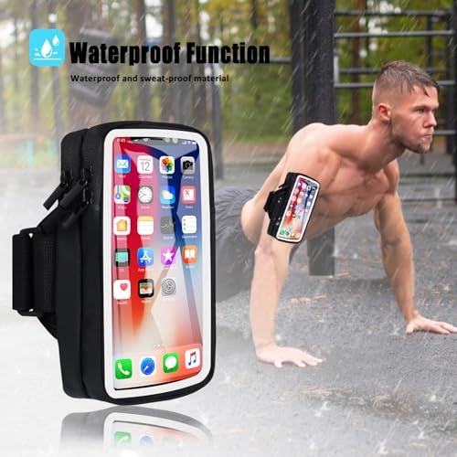 MOVOYEE Phone Holder for Running Armband Cell Phone Holder iPhone 17 16 16e 15 14 13 12 11 Pro Max Xs Xr X Plus Mini Galaxy Ultra S26 Note, Sports Arm Bag Bands Fit Exercise Gym Workout Runner Hiking by MOVOYEE - Used condition - Image 6