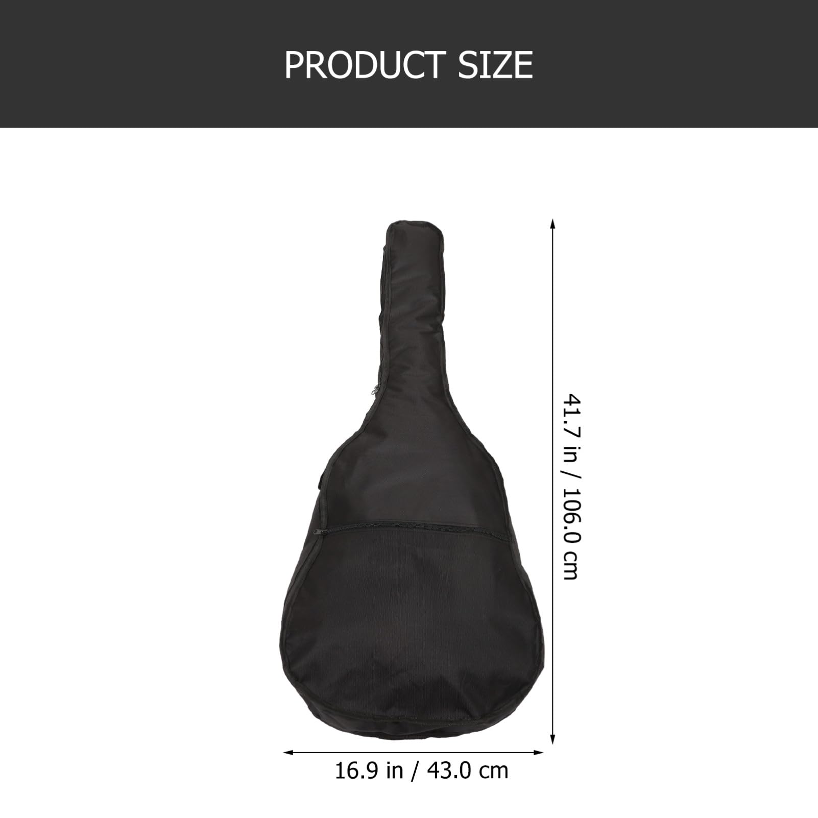 Housse de Guitare Acoustique 40/41 Pouces en Tissu Oxford 420d Imperméable, Paquet de Rangement Léger et Portable Bretelles Confortables, Étui Pratique pour Musiciens