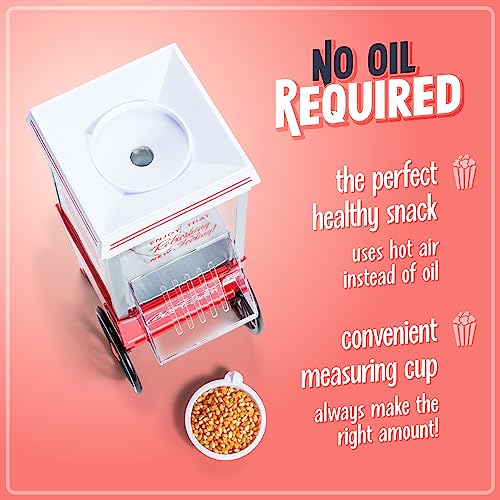 image for Nostalgia Maker 12 Cups Coca-Cola Hot Air Popcorn Machine with Measuri