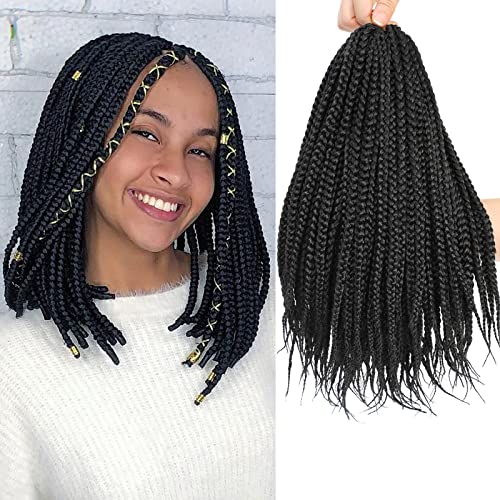 14 Inch Box Braids Crochet Braids Prelooped Crochet Hair Short Box Braids Crochet Braids Shoulder Length Box Braid Crochet Braids for Black Women