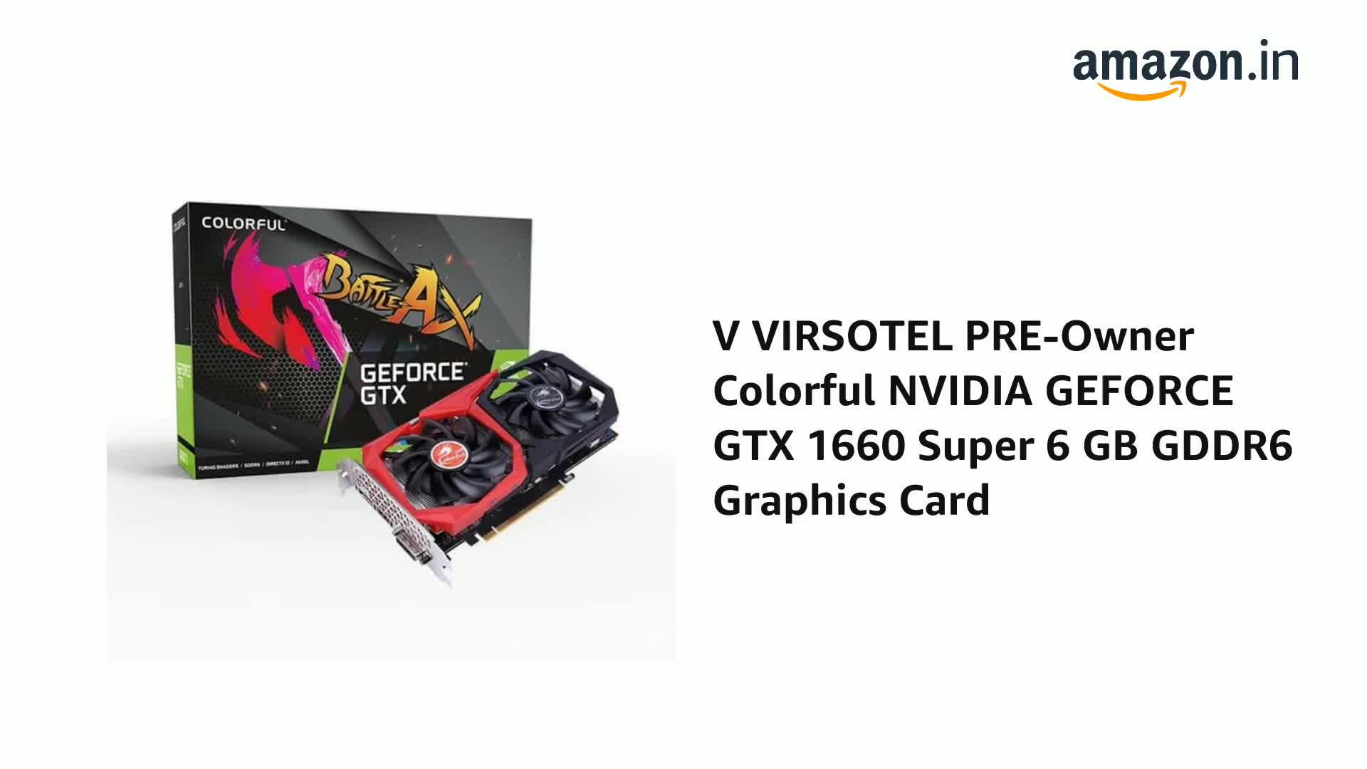 PCパーツ Colorful GeForce GTX 1660 SUPER NB 6G-V Colorful-Product-Colorful GeForce GTX 1660 SUPER NB 6G-V