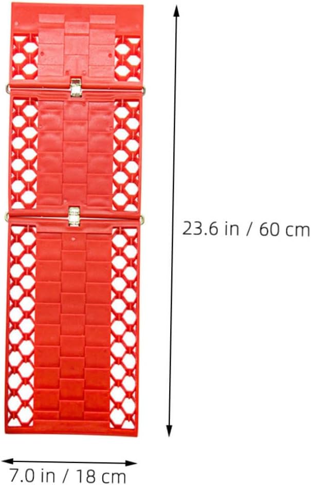 1pair Foldable Recovery Traction Mats for Car Truck and Van Emergency Tire for Mud Ice and Snow Compact and Portable Vehicle Recovery Tool