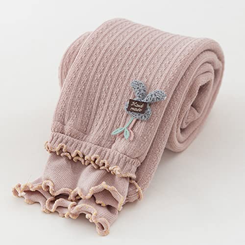 KAGAYD Toddler Girls Footless Leggings with Ruffle Tutu Skirt Fleece Lined Warm Thick Pantskirt Pants Tights3