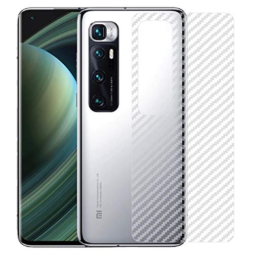 Image of Compatible with Redmi 10T Pro Back Screen Protective Film Carbon Fiber Skin Transparent Screen Guard Sticker