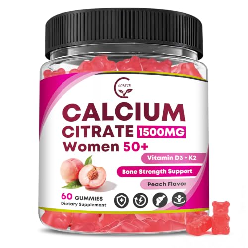 GORNVB Calcium Citrate Gummies for Women 50 Plus