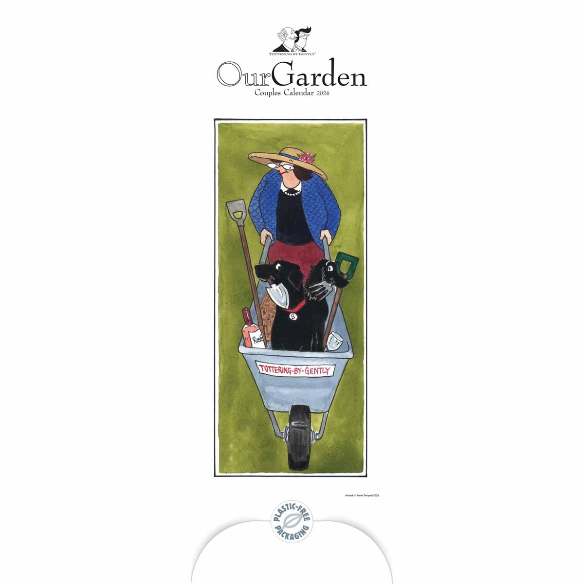 Tottering By Gently Our Garden Couples Planner Slim Calendar 2024