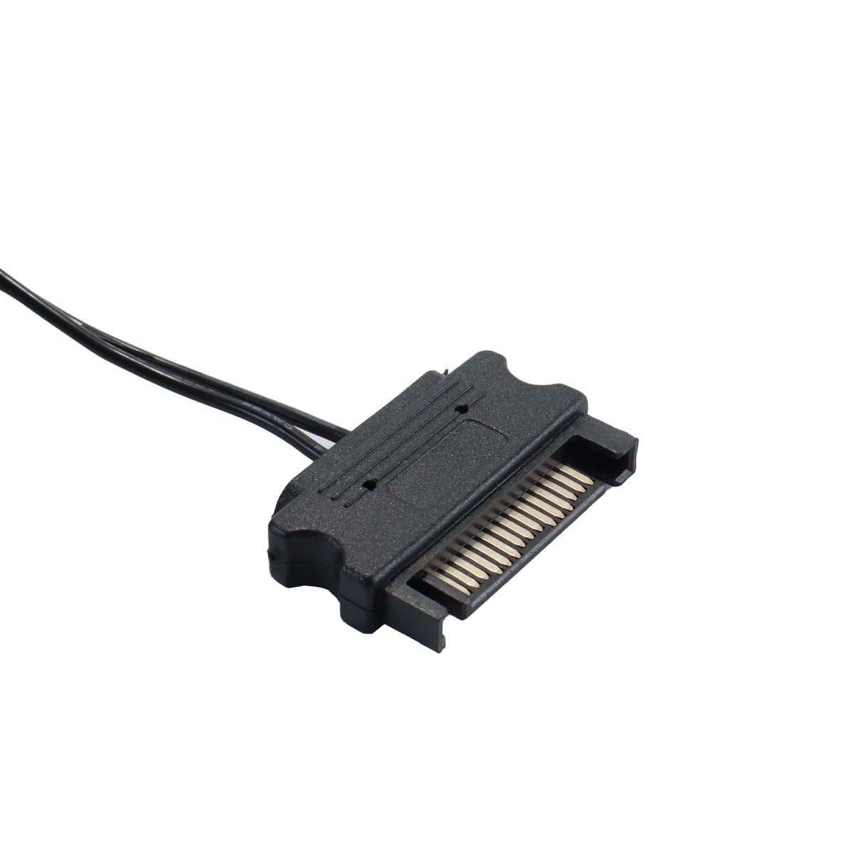 Controller ARGB a 3 pin e 5 V, confezione da 2, alimentato tramite SATA con splitter, modalità di illuminazione integrate per schede madri non ARGB, ventole/strisce fai da te