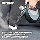 ZEEGMA Draden Dampfreiniger, Handdampfreiniger, Hochdruckreiniger Dampfsauger mit 350ml, Tank Umfangreiches Set - 9 verschiedene Aufsätze, schnelle Aufheizzeit, Kindersicherung
