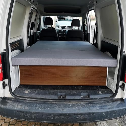 KFoam.es Klappmatratze Camper für Berlingo, Partner, Kangoo, Dokker, Caddy, Doblo, Transit Connect, NV200