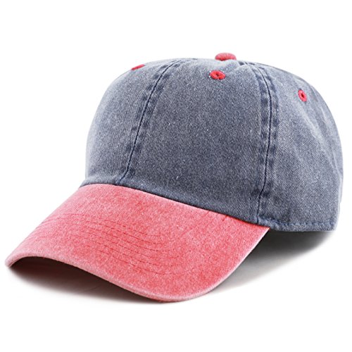 Image of The Hat Depot 100% Cotton Pigment Dyed Low Profile Dad Hat Six Panel Cap