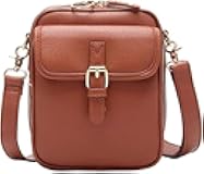 Vintage Large Capacity Brown Messenger Bag Messenger Bag Crossbody Purse with Card Slots