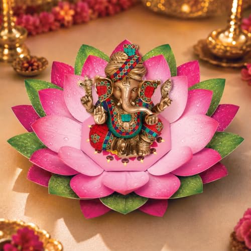 Image of SpecialYou Ganpati Makhar for Ganpati Festival Foldable for Ganesh Decoration Items for Home Decor, Ganpati Decoration Setup for Home, Pooja Room Decorations Items