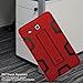 TIANLI for Samsung Galaxy Tab E 9.6 Case Anti-Scratch Shockproof Three Layer Full Body Armor Protection with Sturdy Kickstand Anti-Fingerprint Case for T560 T560NU T560NZ T567,Red Black