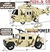 Army Toys for Boys [2 Pack] | Military Toys Friction Powered With Lights & Sounds | Includes Helicopter and Tank