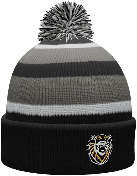 Sport Your Gear Fort Hays State Tigers Winter Knit Pom Beanie – Officially Licensed Cold Weather Hat – FHSU Fan Gear V2 - Image 2